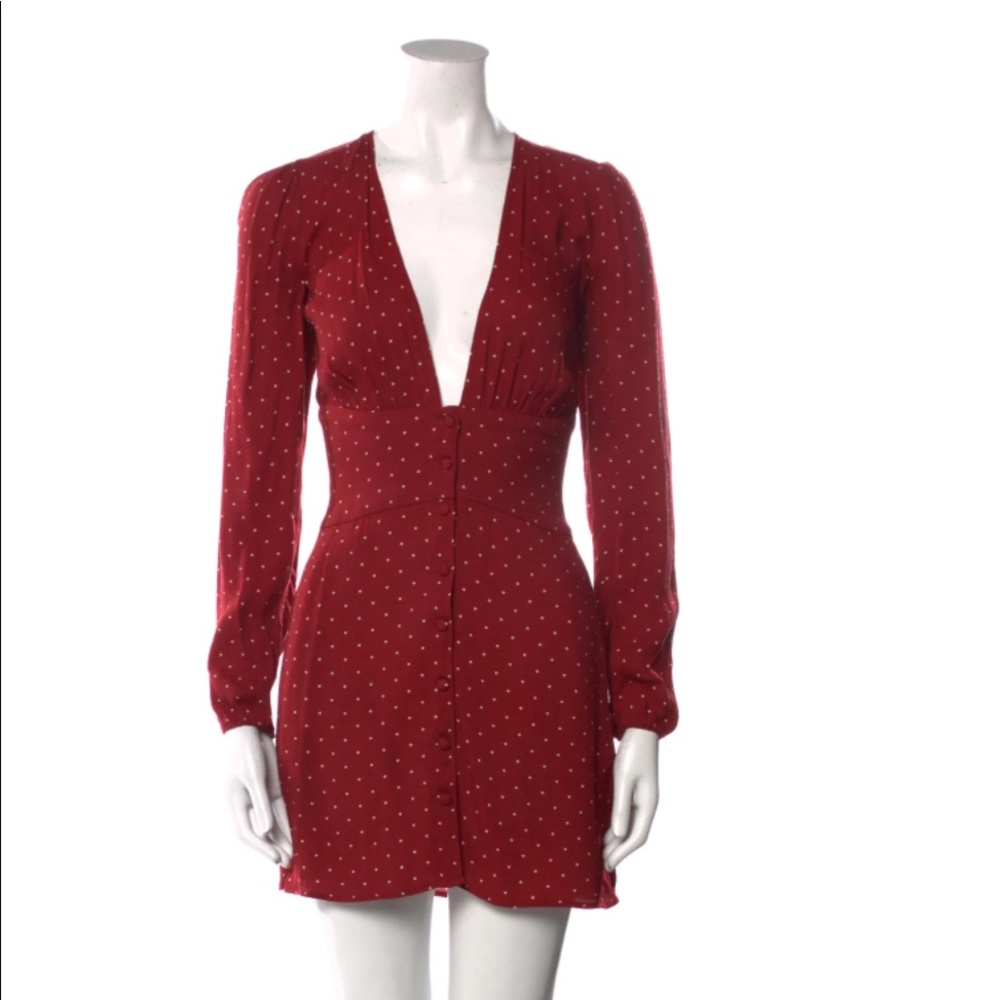 Reformation Polka Dot Mini Dress
